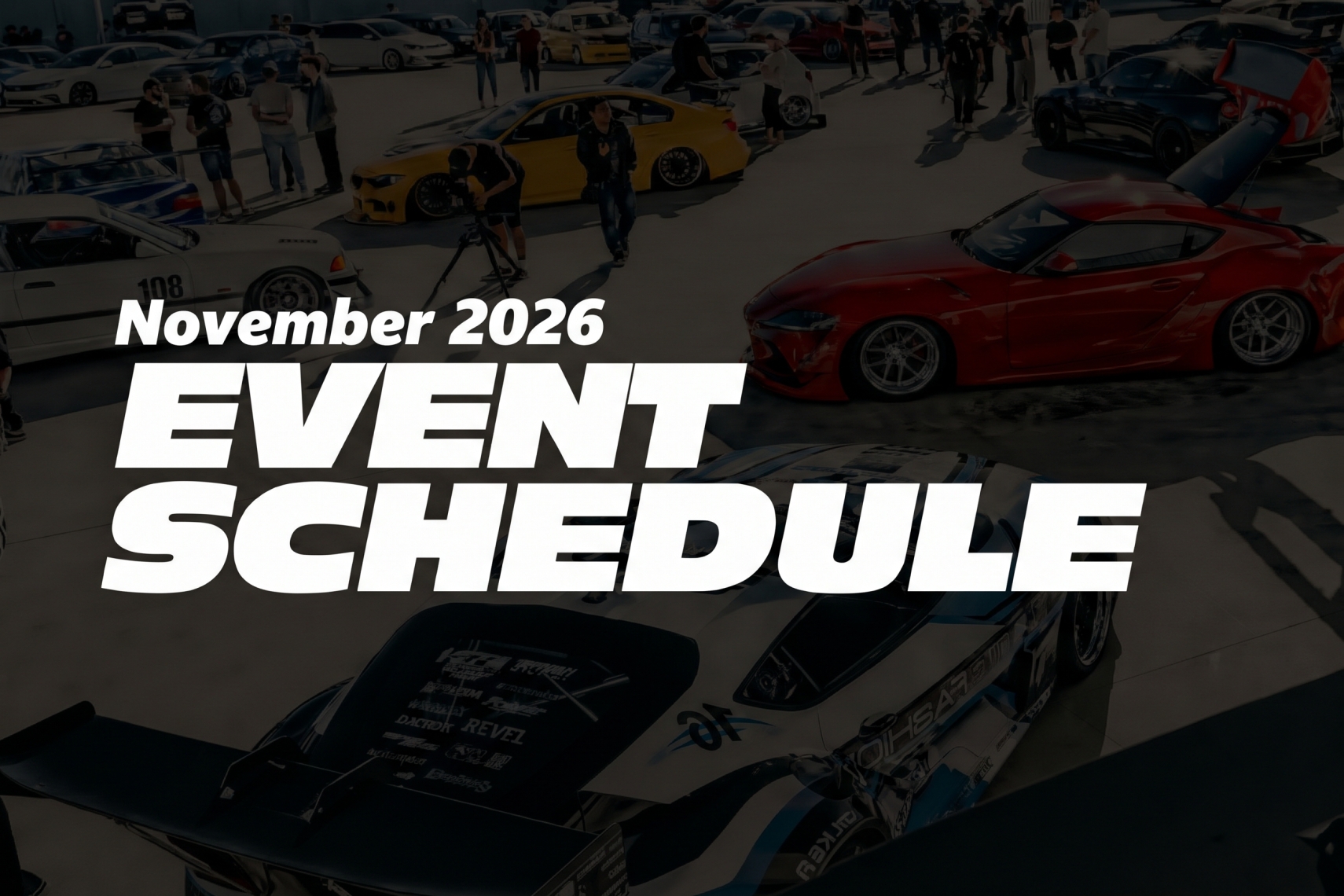November 2026 Event Calendar